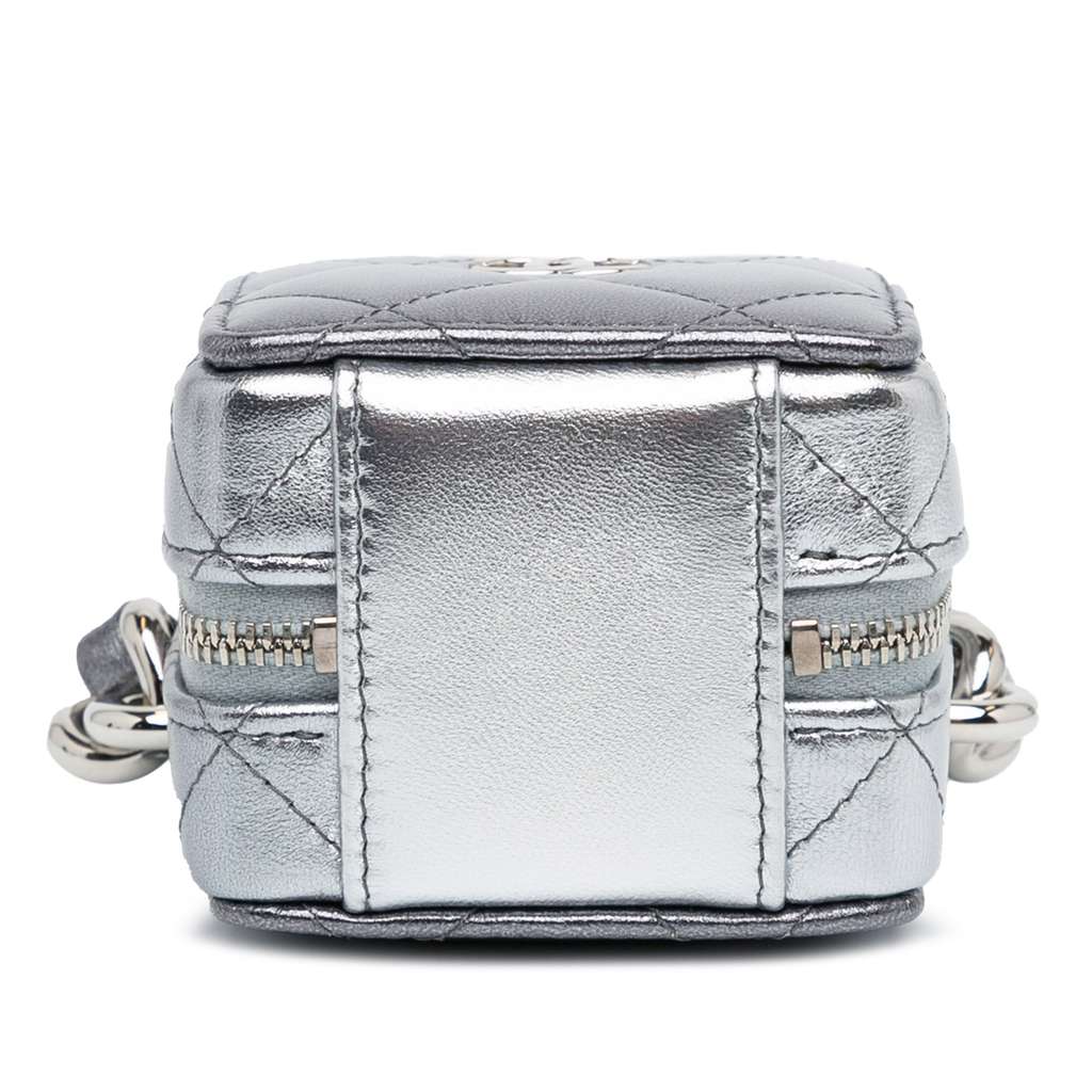 Chanel Metallic Lambskin Coco Punk Cube Bag - Side view
