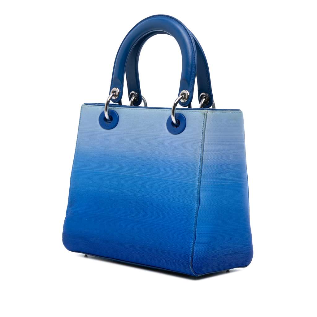 Dior Medium Denim Ombre Lady Dior - Back view