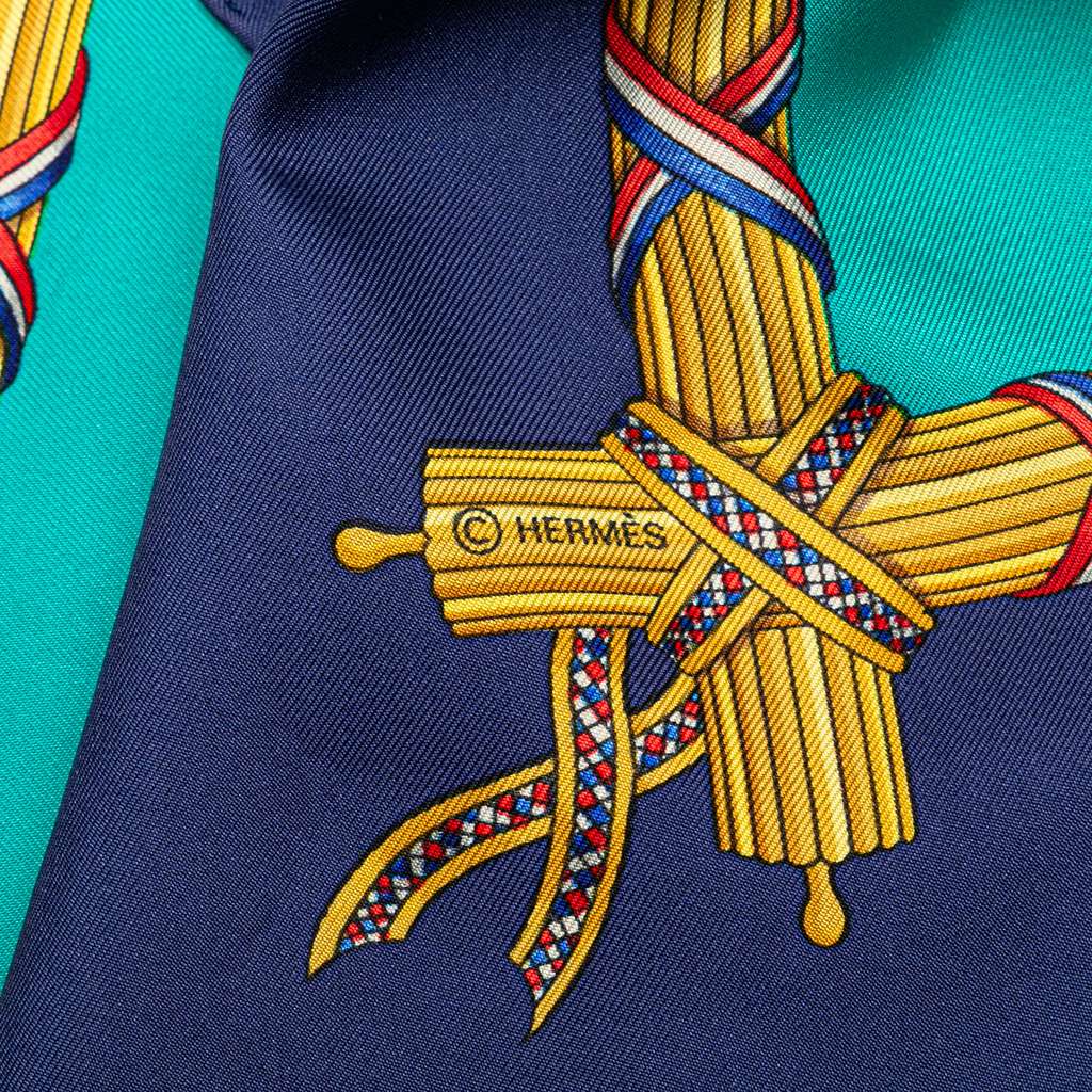 Hermès Republique Francaise Liberte Egalite Fraternite 1789 Silk Scarf - Back view