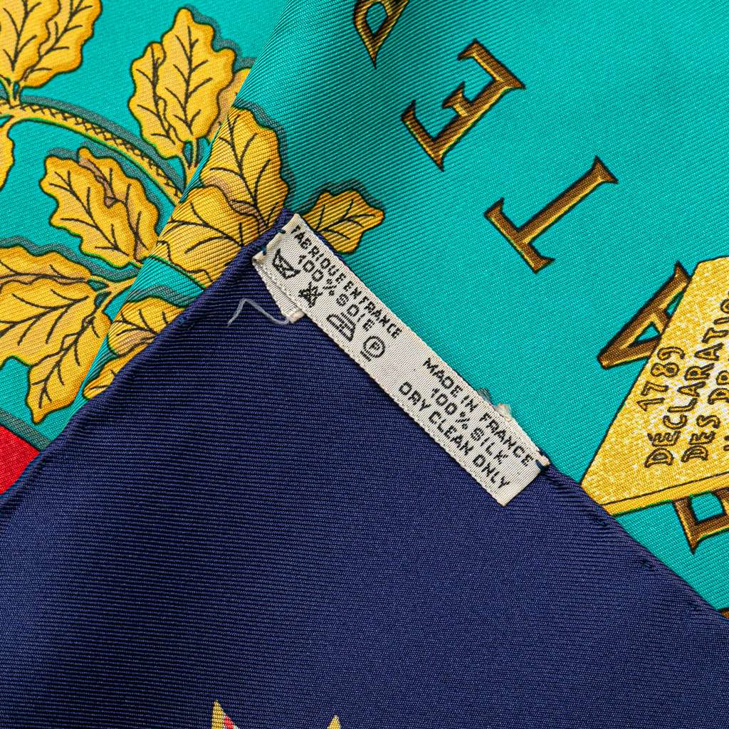Hermès Republique Francaise Liberte Egalite Fraternite 1789 Silk Scarf - Image 6