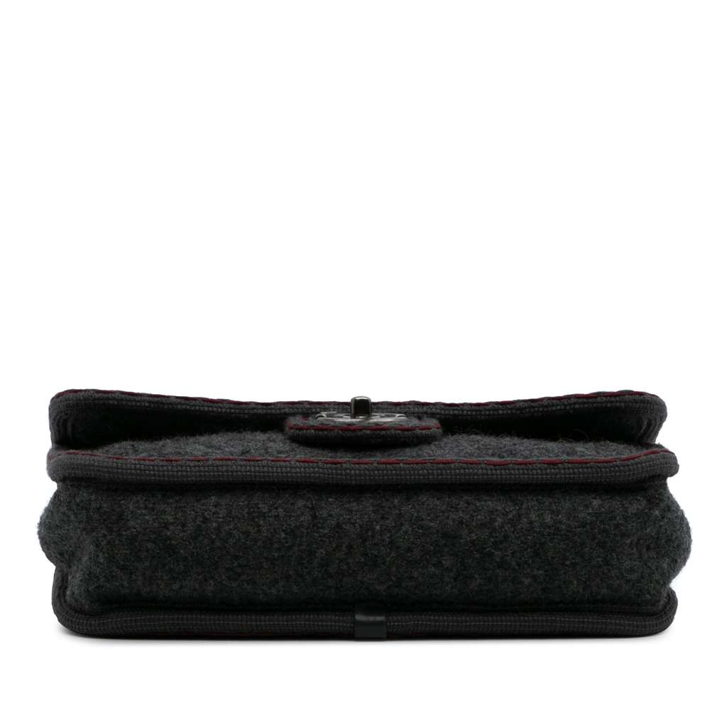 Chanel Paris-Salzburg Medium Quilted Wool Edelweiss Flap - 3