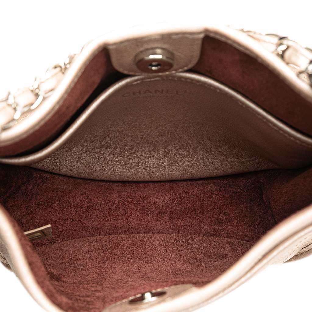 Chanel Metallic Calfskin Quilted Jungle Stroll Hobo - 4