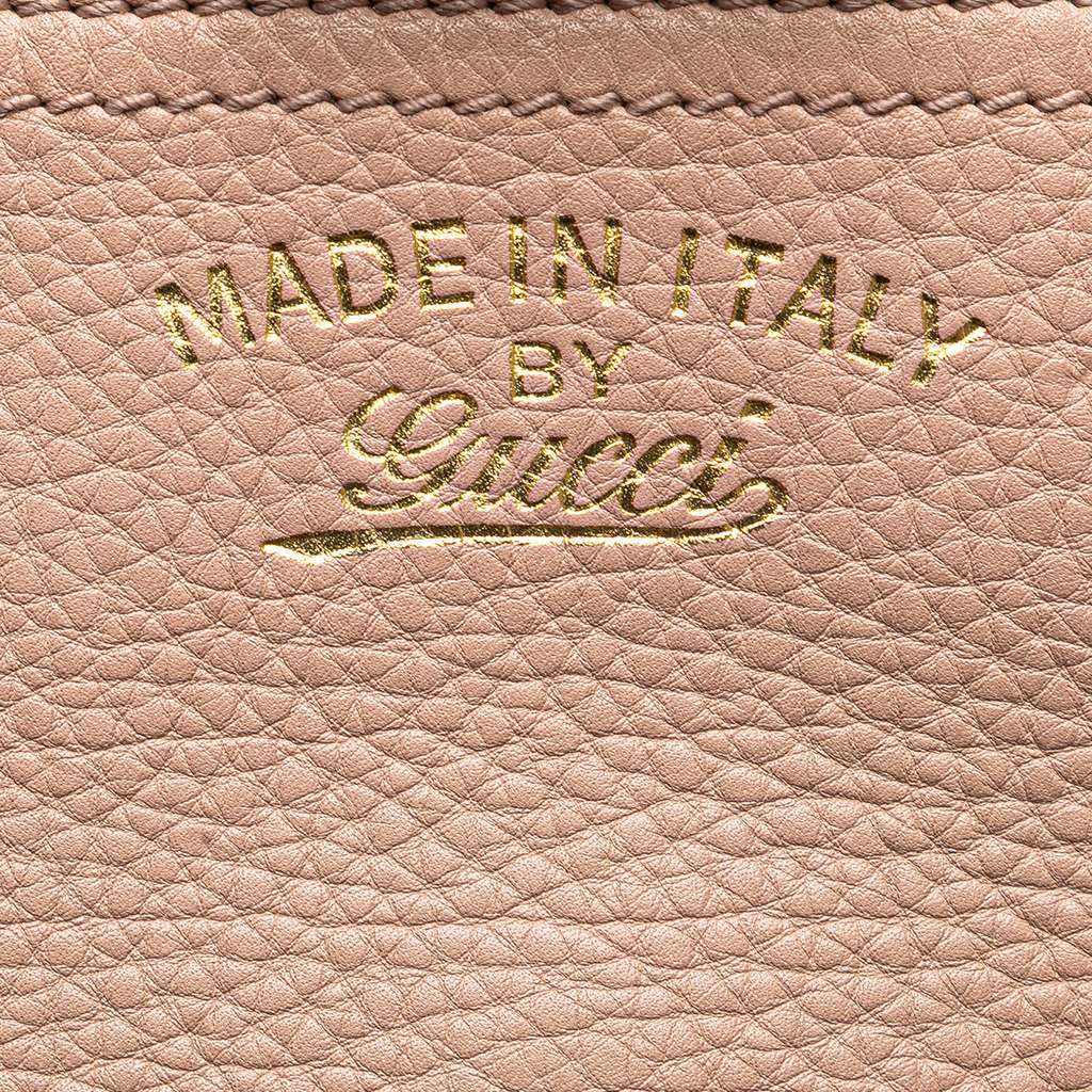 Gucci Small Calfskin Bamboo Shopper Satchel - Detail 2