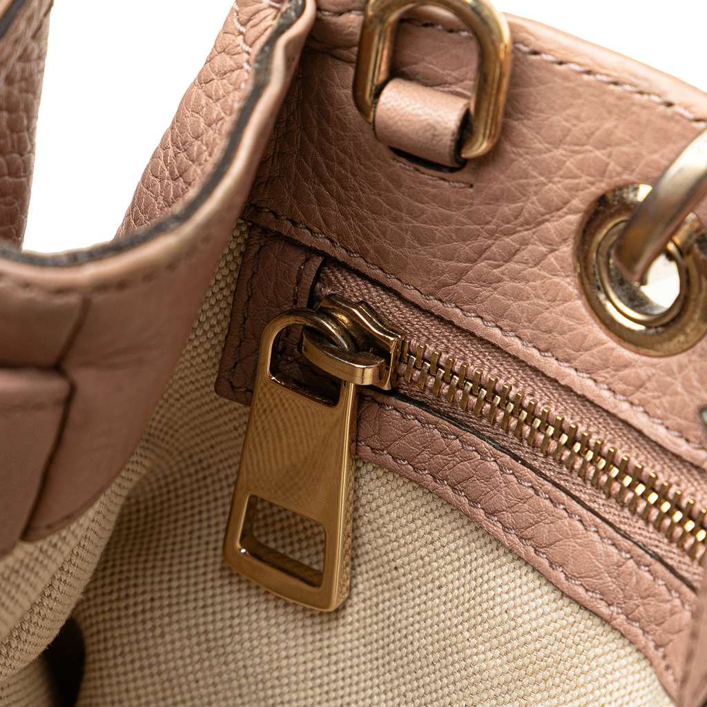 Gucci Small Calfskin Bamboo Shopper Satchel - Image 10