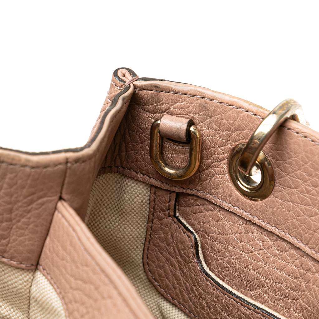 Gucci Small Calfskin Bamboo Shopper Satchel - Image 11