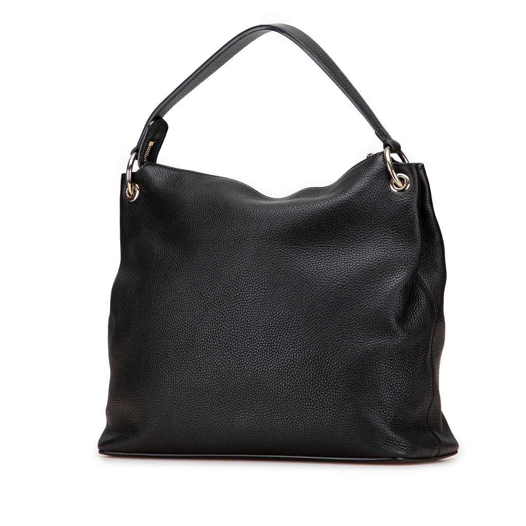 Gucci Large Pebbled Calfskin Soho Convertible Hobo - 2