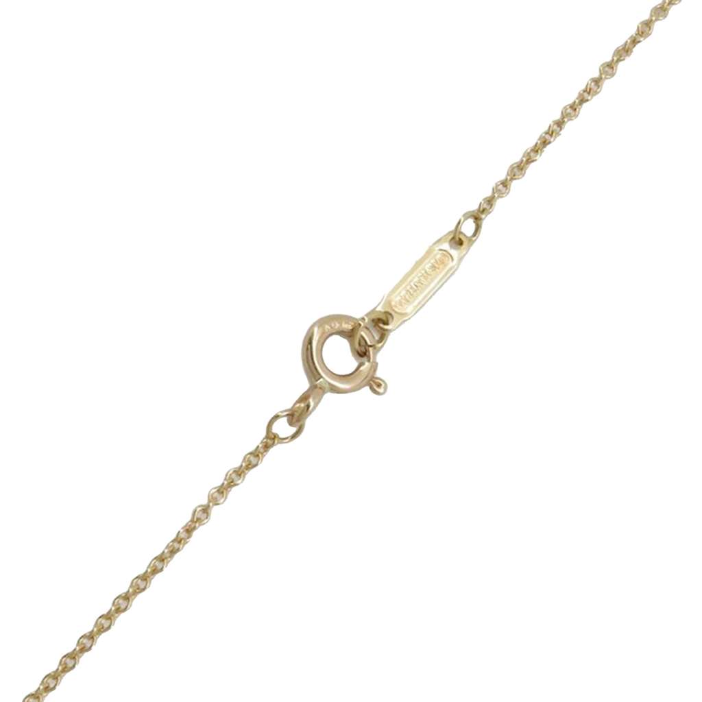 Tiffany & Co 18K Yellow Gold Heart Key Pendant Necklace - 4