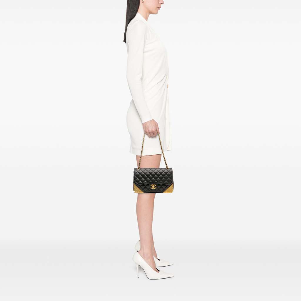 Chanel Quilted Calfskin Rock The Corner Flap - Image 15