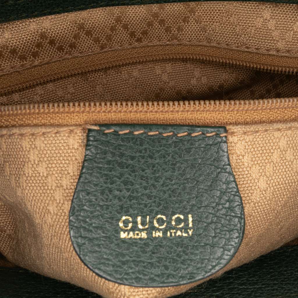 Gucci Suede Bamboo Satchel - 5