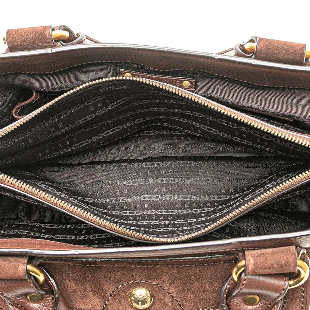 Celine Suede Boogie Handbag - 4