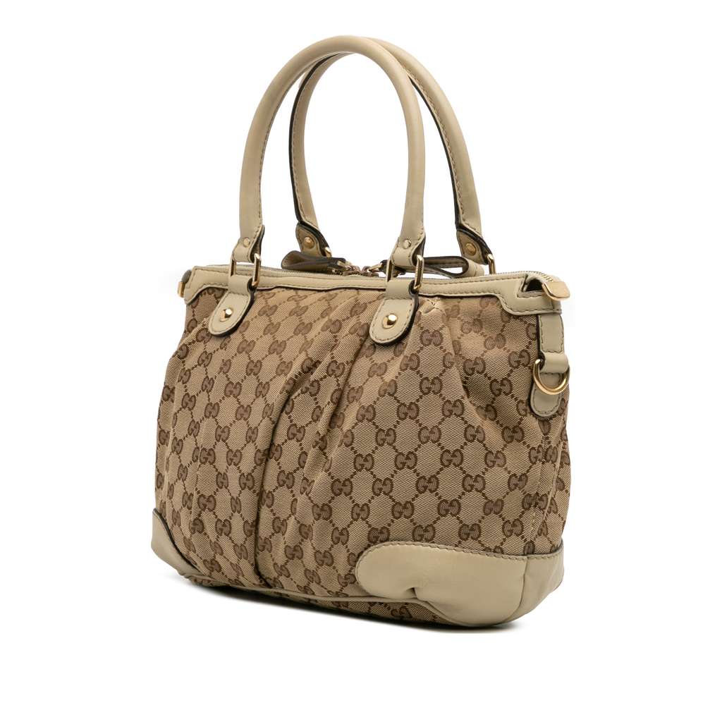 Gucci GG Canvas Sukey Satchel - Back view