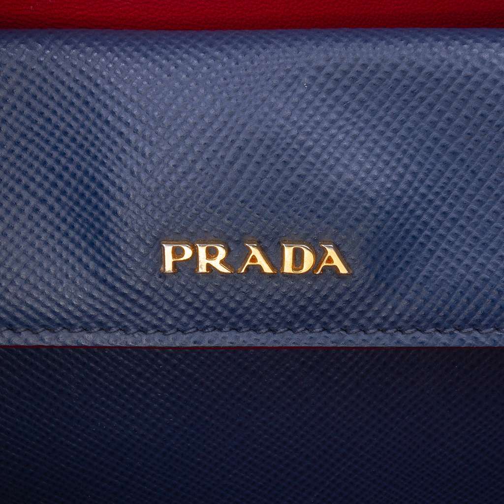 Prada Medium Saffiano Cuir Double Satchel - Side view