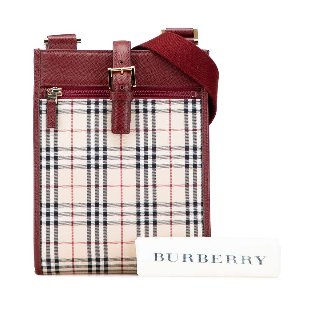 Burberry House Check Canvas Crossbody - Image 12