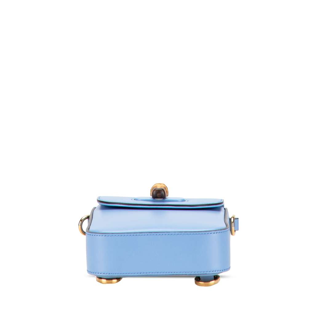 Gucci Mini Calfskin Bamboo Top Handle Bag - Image 6