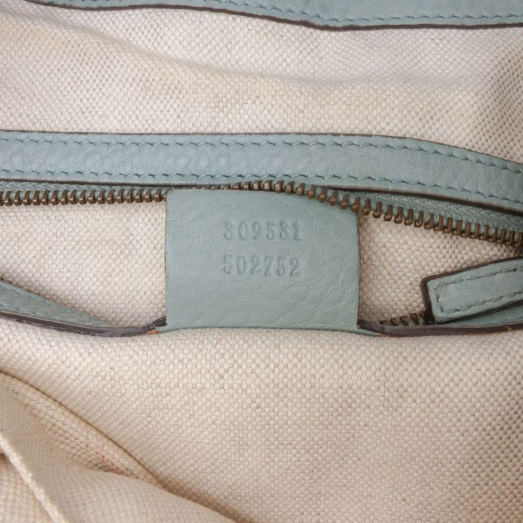 Gucci Medium Pebbled Calfskin Twill Tote - Detail 1