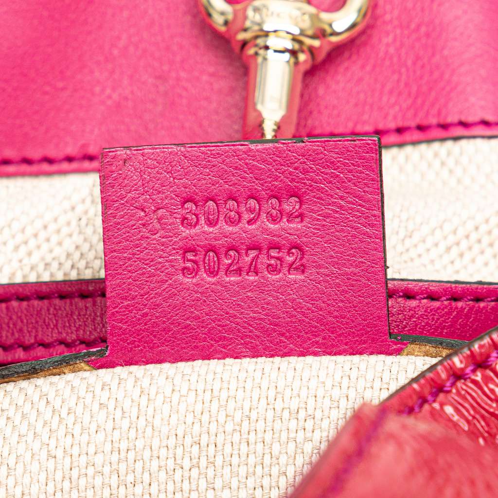 Gucci Medium Patent Soho Chain Tote - Detail 1