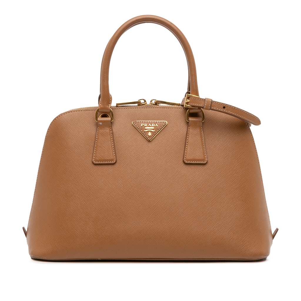 Prada Medium Saffiano Lux Promenade Satchel