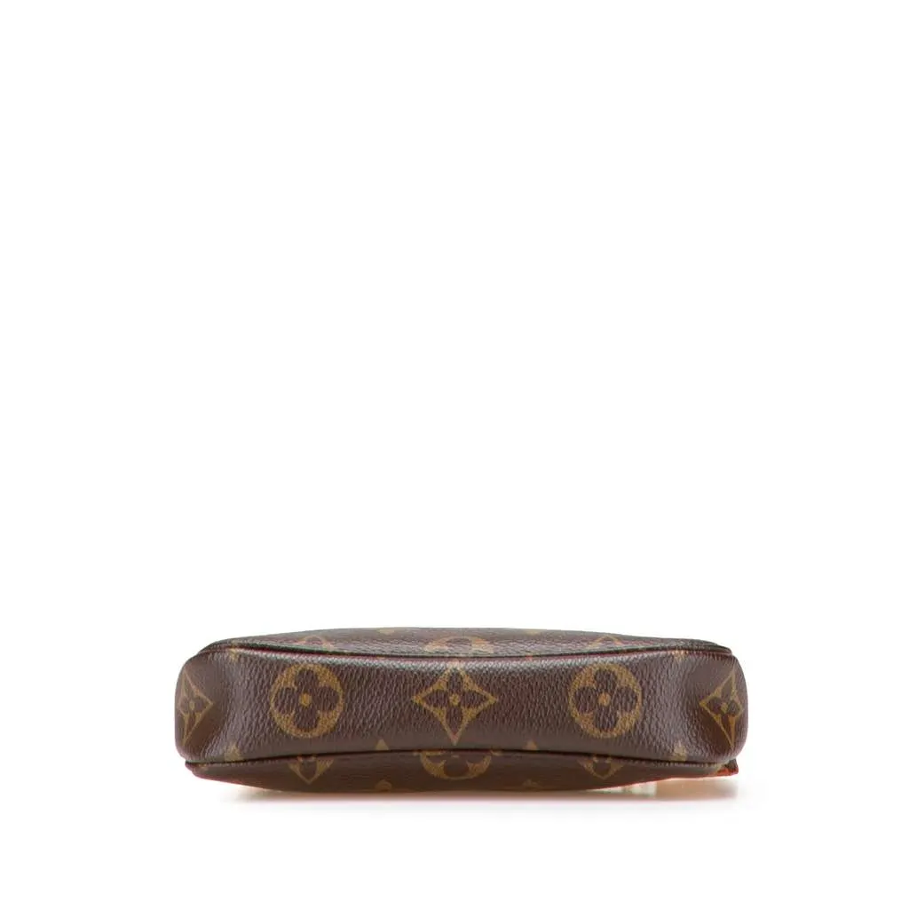 Louis Vuitton Monogram Mini Pochette Accessoires Brown Canvas Very good - Inside View