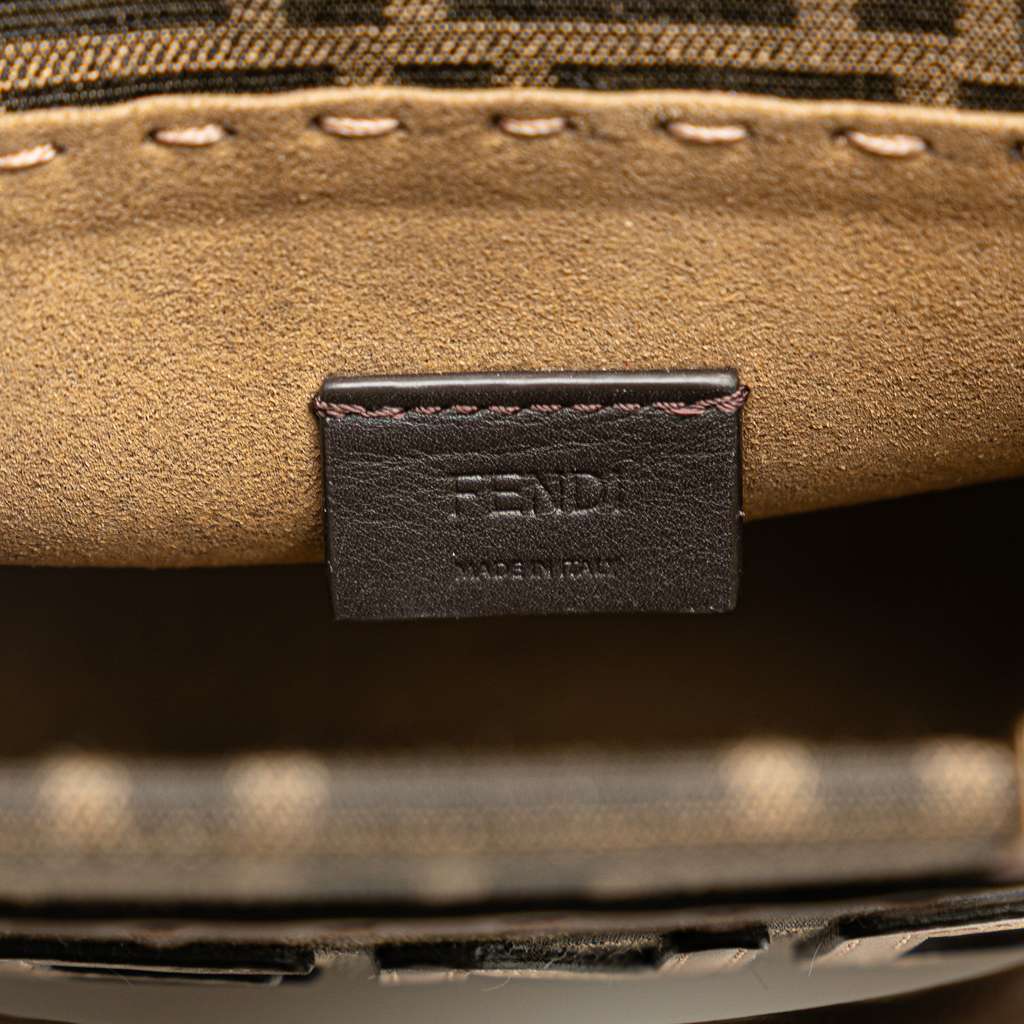 Fendi Mini Zucca Canvas Sunshine Shopper Tote - Side view