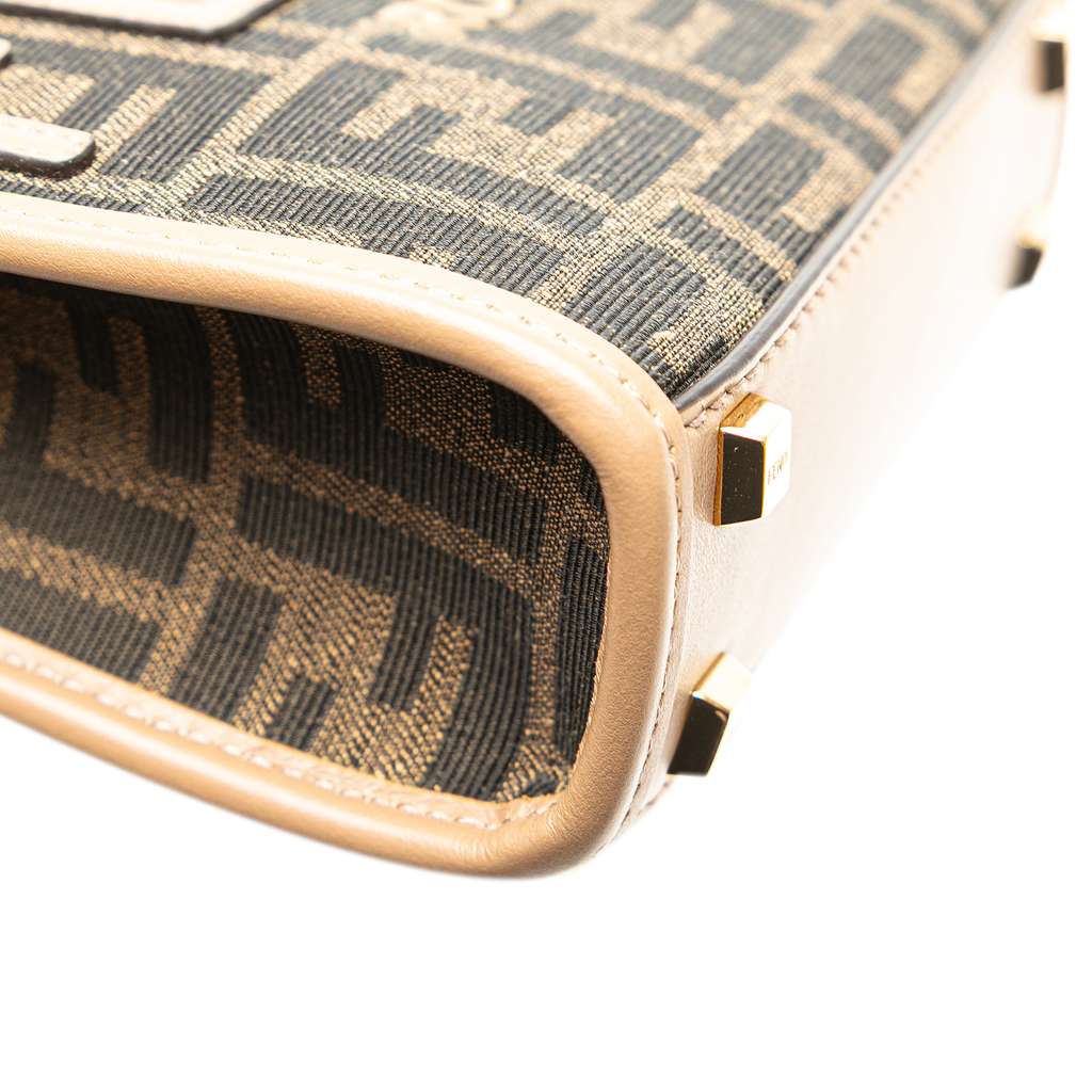 Fendi Mini Zucca Canvas Sunshine Shopper Tote - Image 11