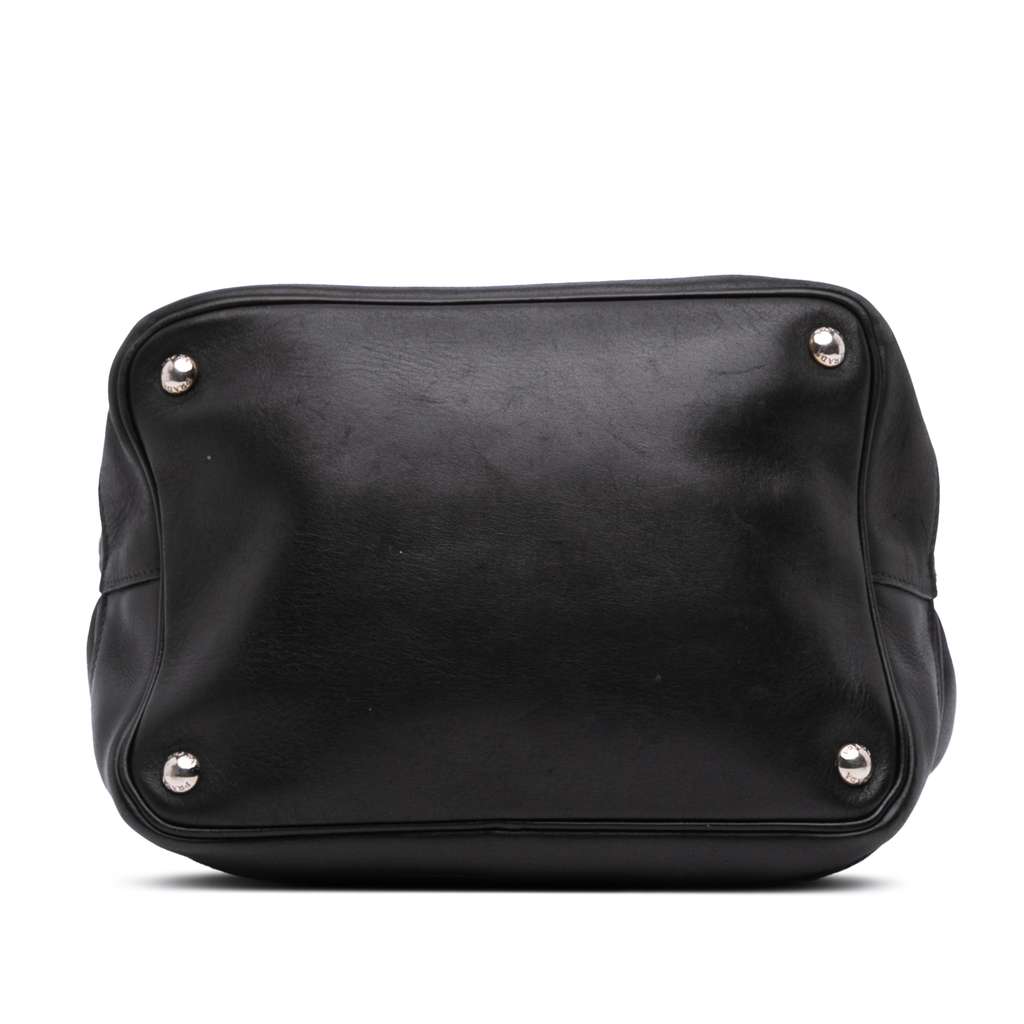 Prada City Calf Drawstring Bucket Bag - Image 6