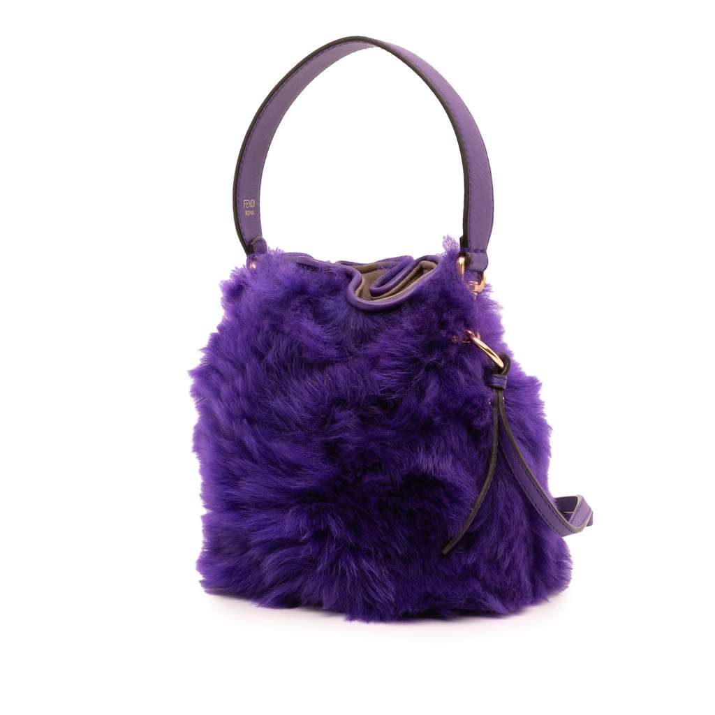 Fendi Mini Fur Mon Tresor Bucket Bag - Back view