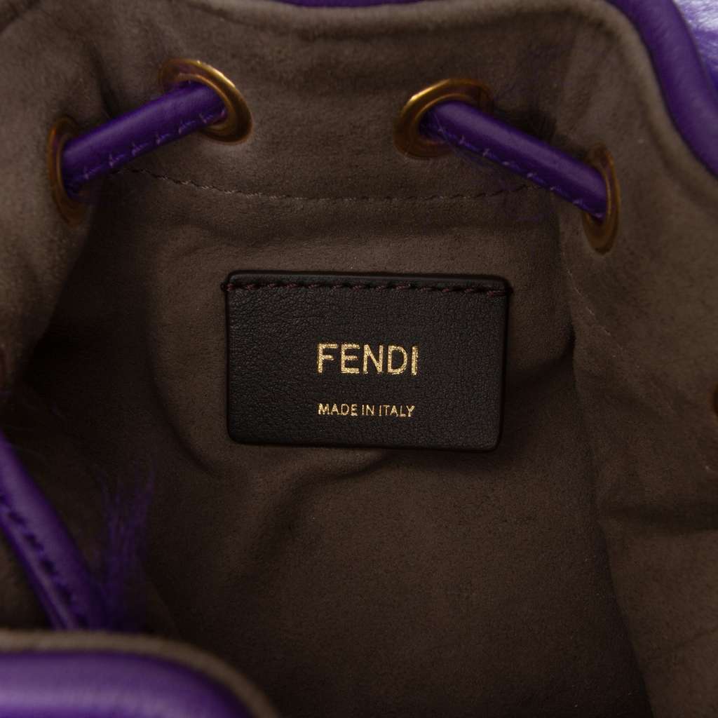Fendi Mini Fur Mon Tresor Bucket Bag - Side view
