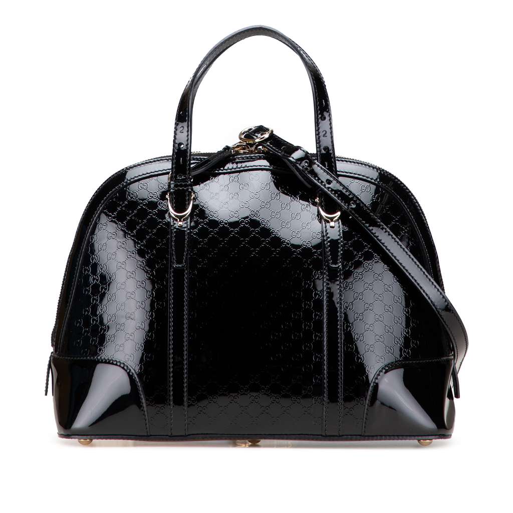 Gucci Small Microguccissima Patent Nice Satchel
