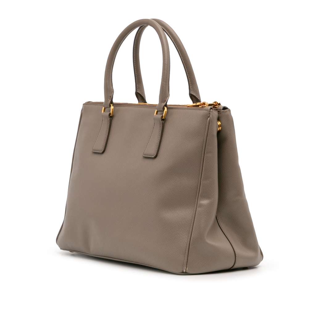 Prada Medium Saffiano Lux Galleria Double Zip Satchel - 2