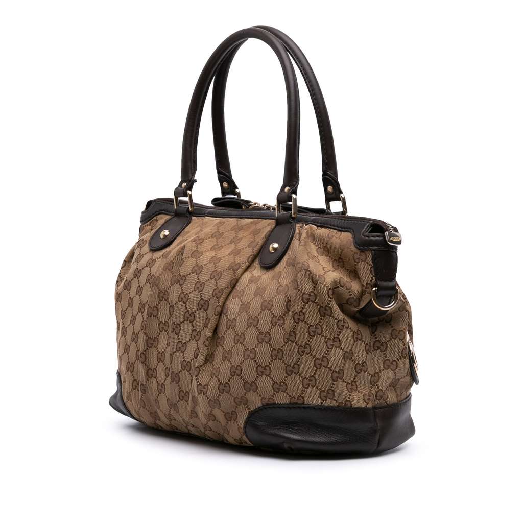 Gucci GG Canvas Sukey Satchel - Back view