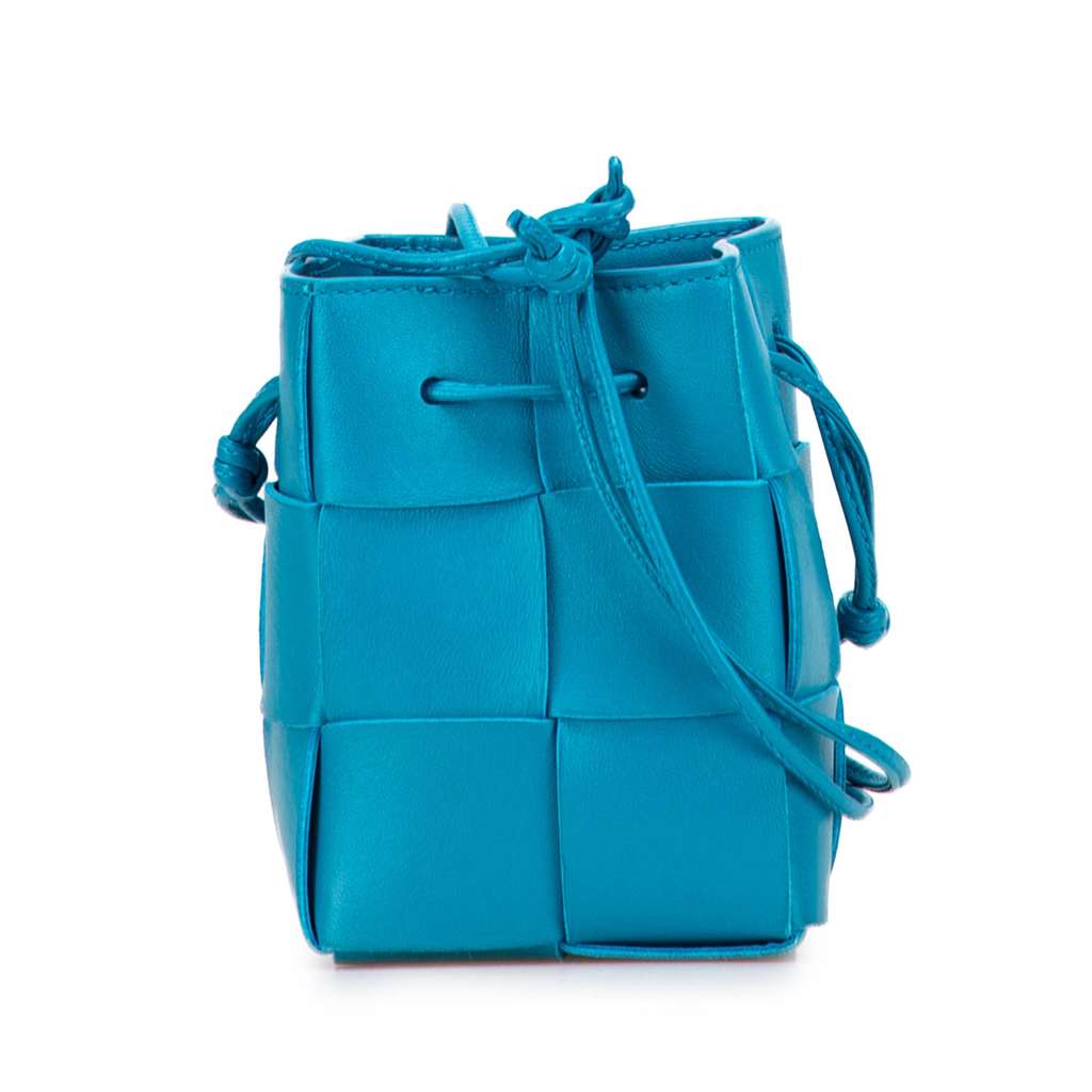 Bottega Veneta Mini Nappa Maxi Intrecciato Cassette Bucket Bag