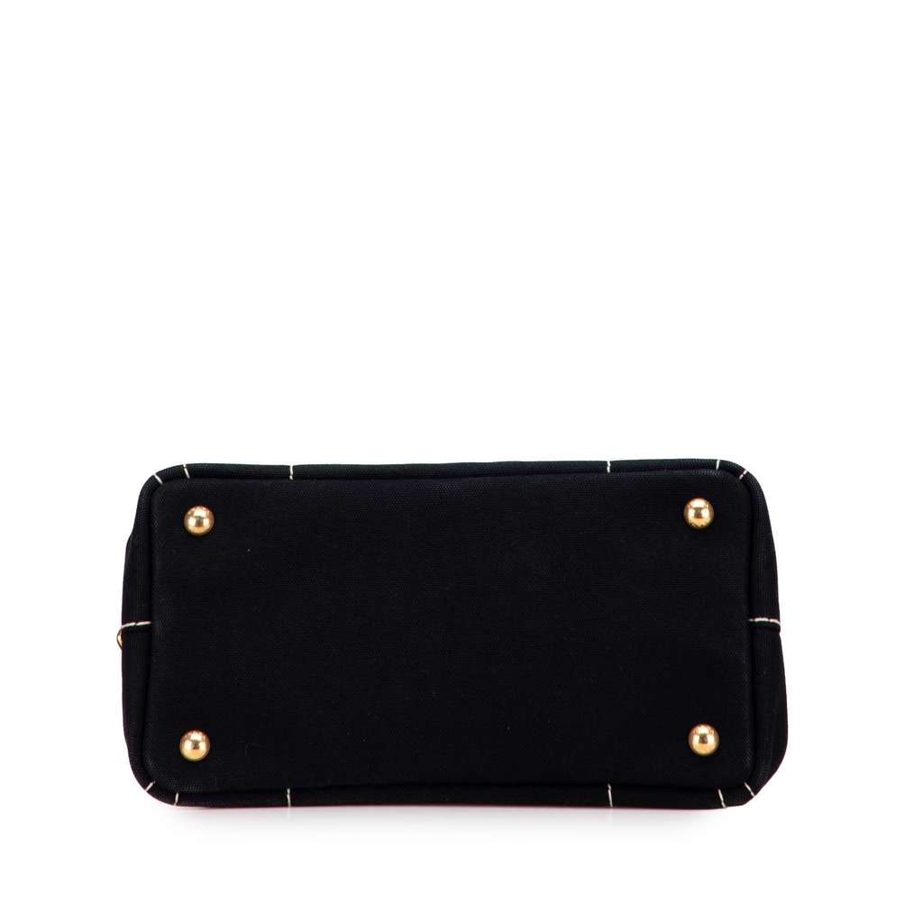 Prada Small Canvas Canapa Logo Satchel - Image 6