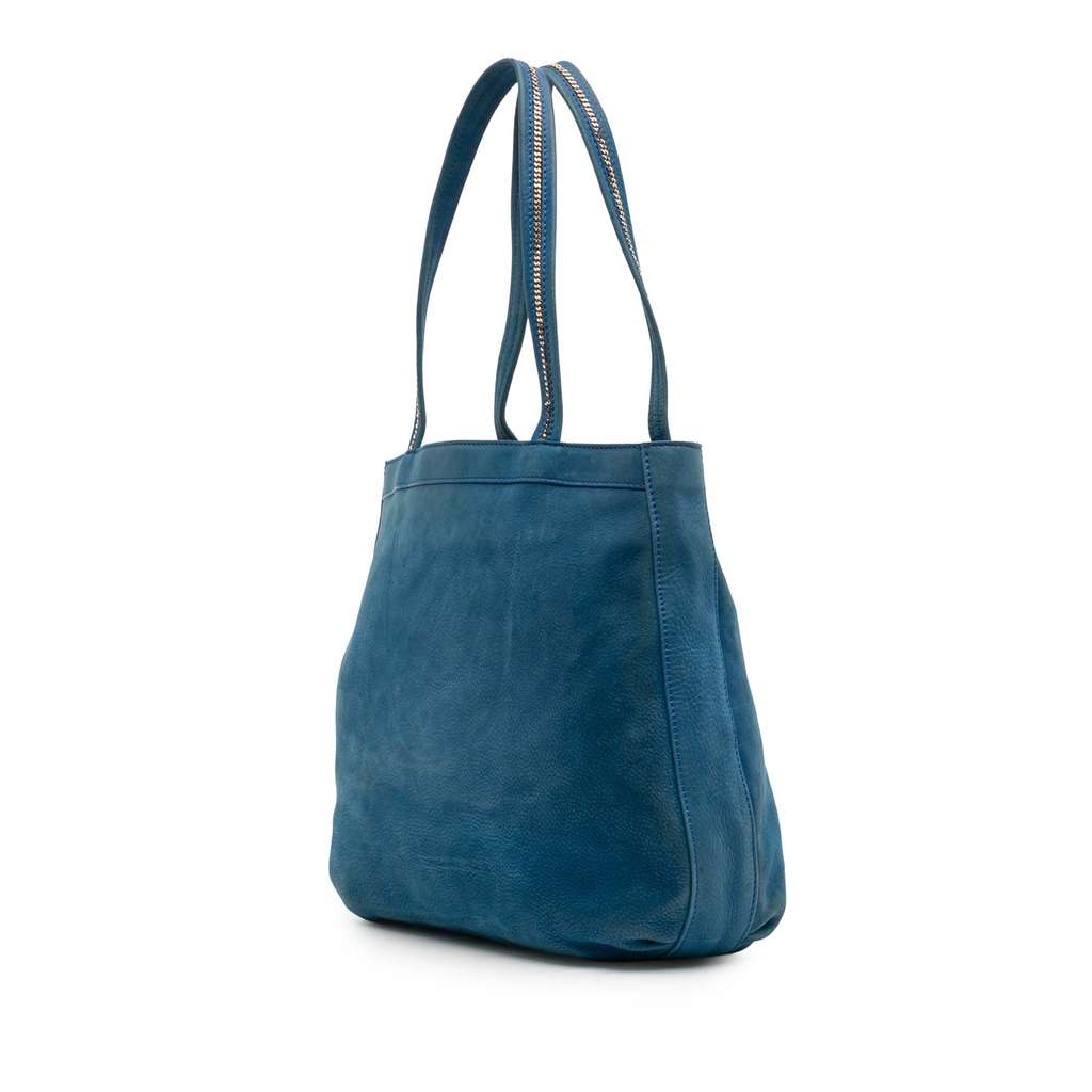 Fendi Nubuck FF Chains Tote - Back view