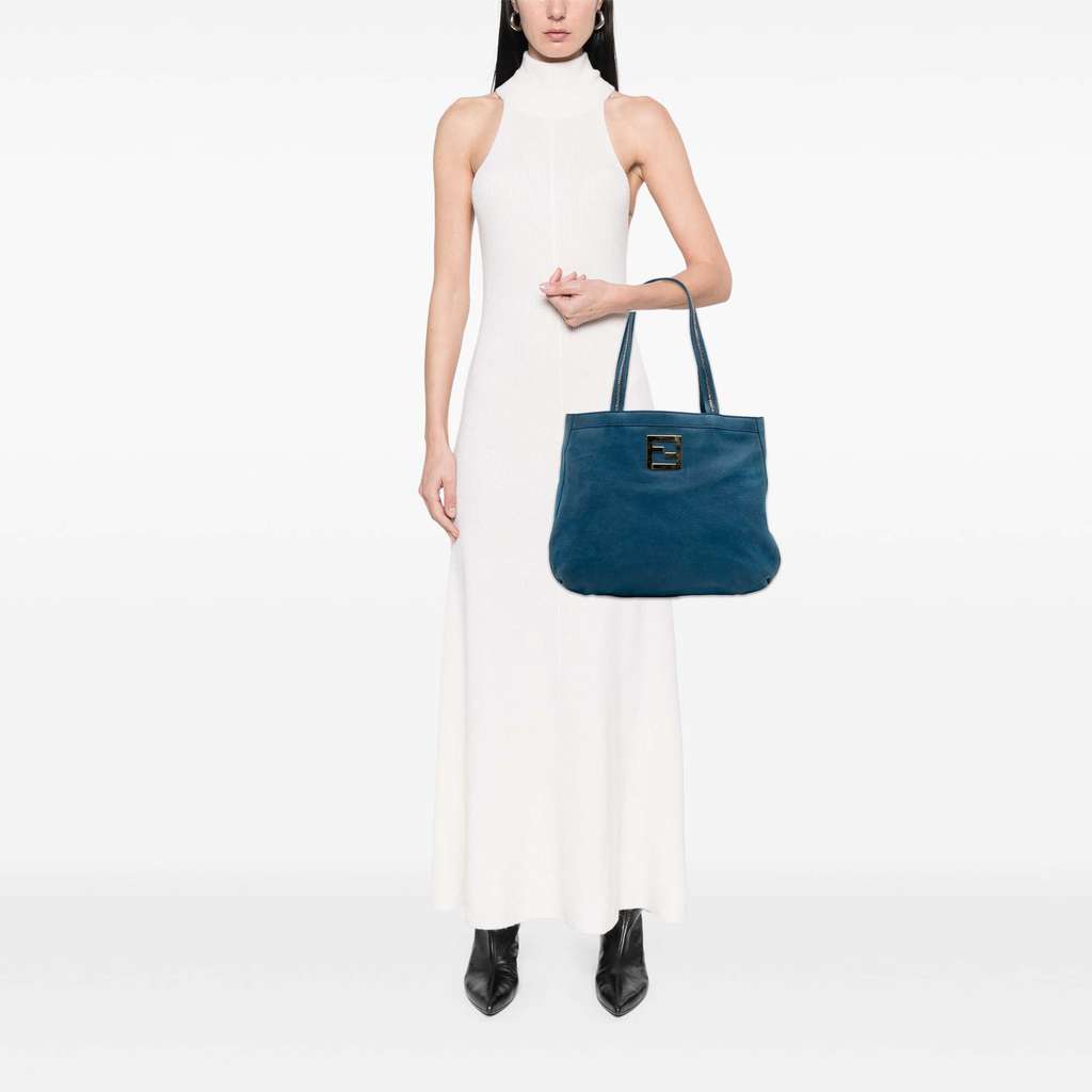 Fendi Nubuck FF Chains Tote - Image 15