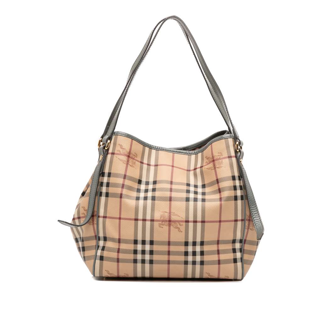 Burberry Small Haymarket Check Coated Canvas Canterbury Tote