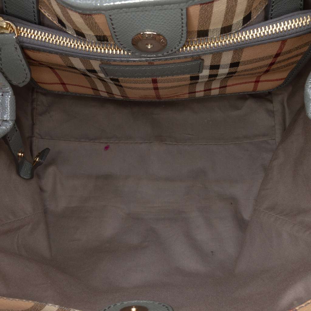 Burberry Small Haymarket Check Coated Canvas Canterbury Tote - 4