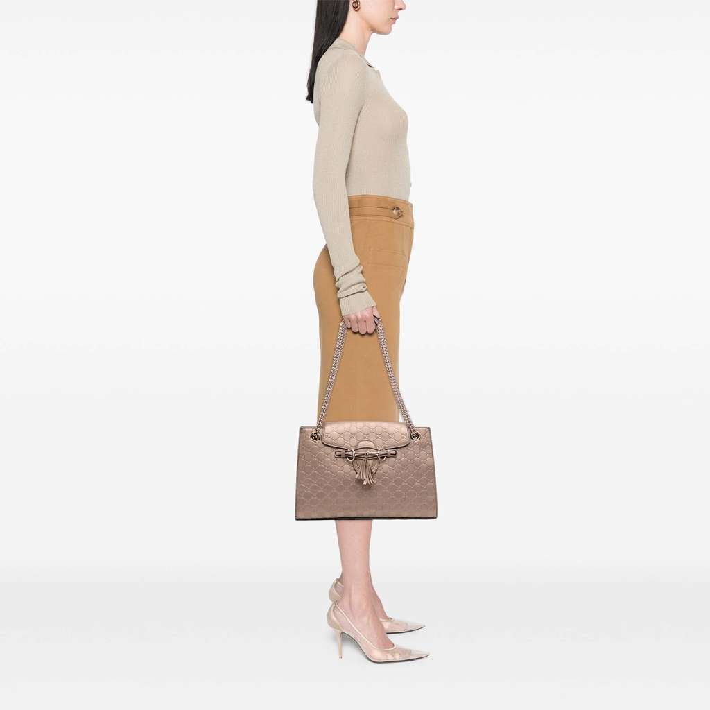 Gucci Large Guccissima Emily Shoulder Bag - Image 14