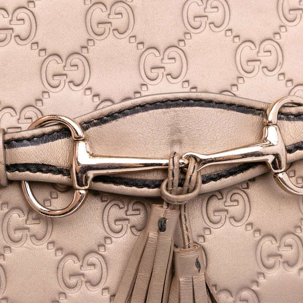 Gucci Large Guccissima Emily Shoulder Bag - Image 12