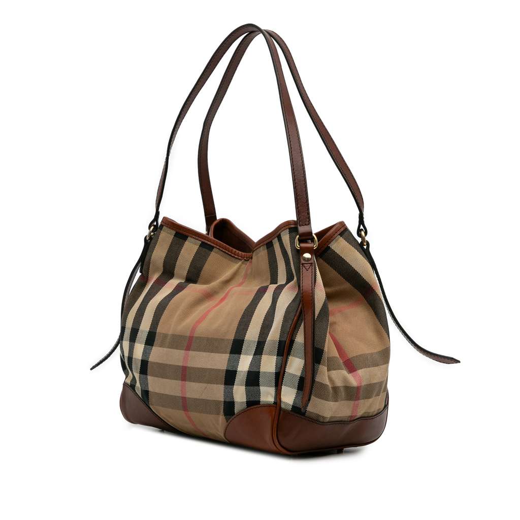 Burberry Small House Check Canvas Canterbury Tote - 2