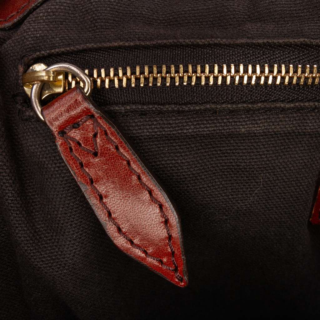 Burberry Small House Check Canvas Bridle Gladstone Satchel - Detail 2