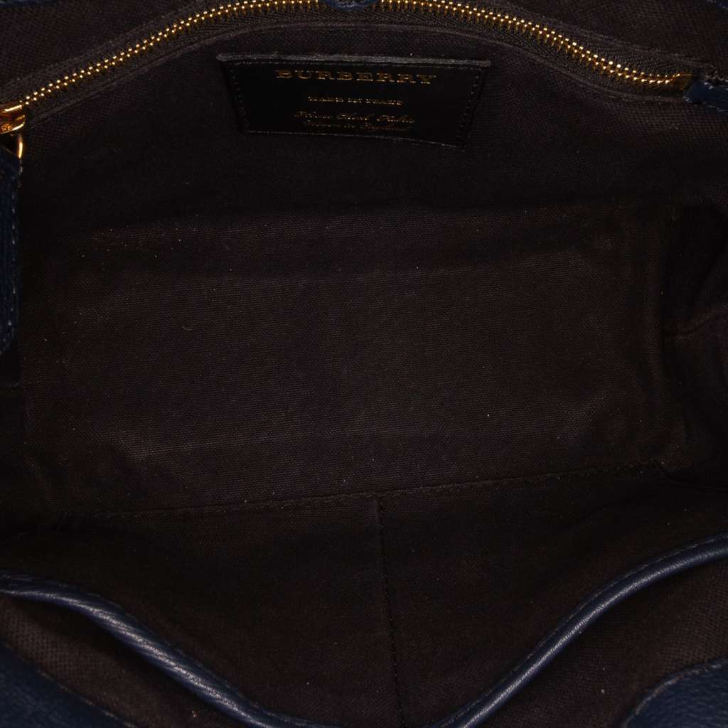 Burberry Medium Leather and House Check Banner Satchel - 4