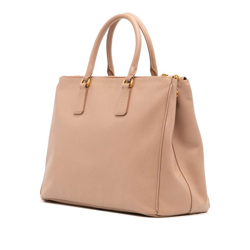 Prada Large Saffiano Lux Galleria Double Zip Satchel - 2
