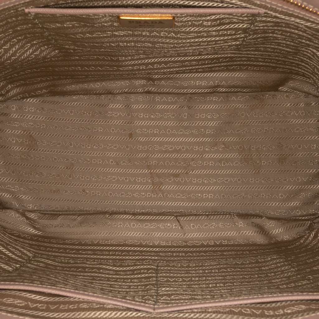 Prada Large Saffiano Lux Galleria Double Zip Satchel - 4