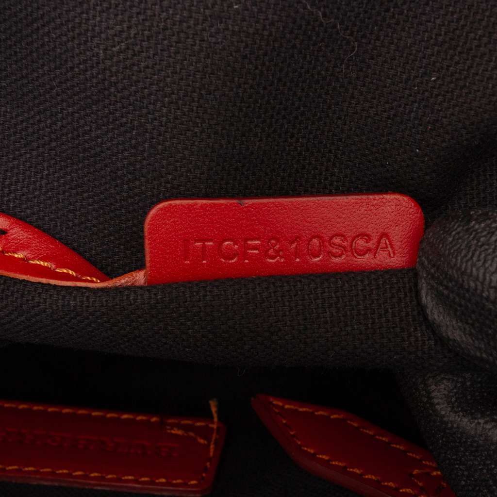 Burberry Small House Check Canvas Bridle Orchard Satchel - Side view