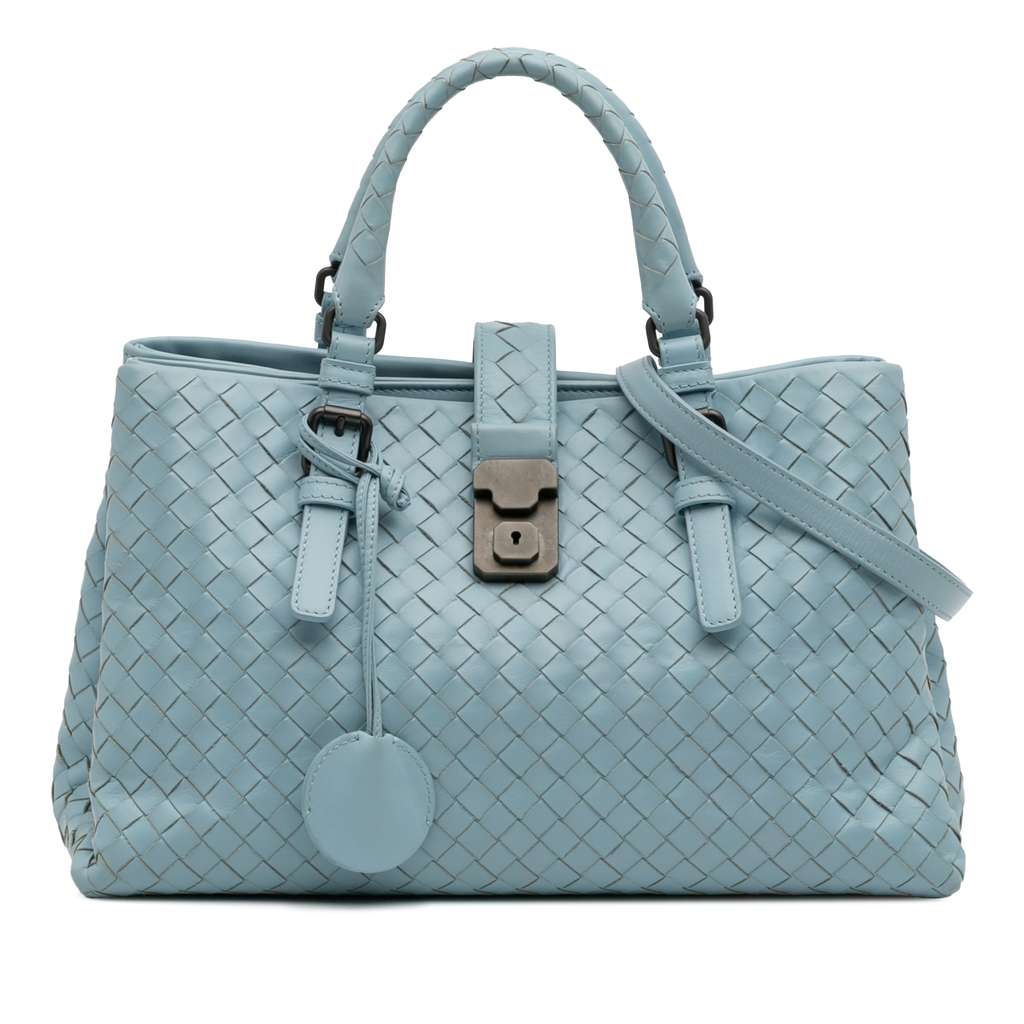 Bottega Veneta Small Nappa Intrecciato Roma Satchel