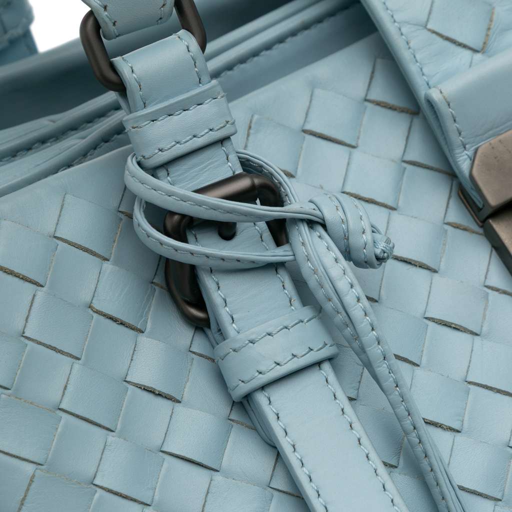 Bottega Veneta Small Nappa Intrecciato Roma Satchel - Image 10