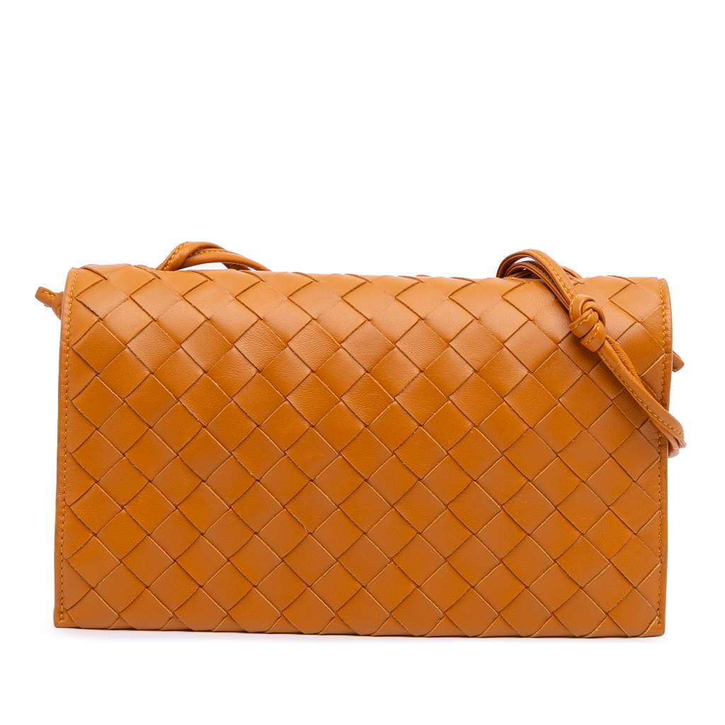 Bottega Veneta Nappa Intrecciato Trio Pouch On Strap