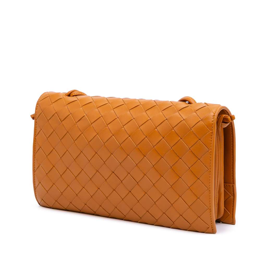 Bottega Veneta Nappa Intrecciato Trio Pouch On Strap - Back view