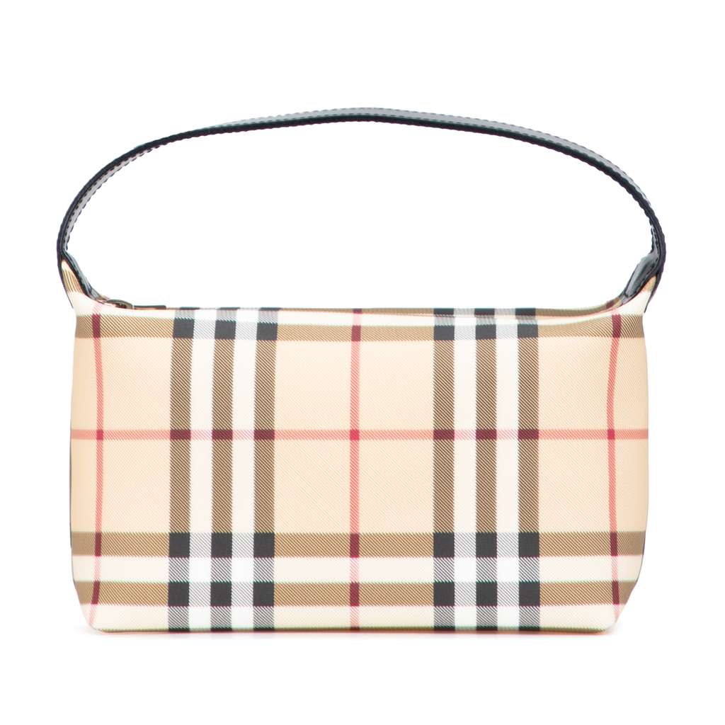 Burberry Mini House Check Coated Canvas Handbag
