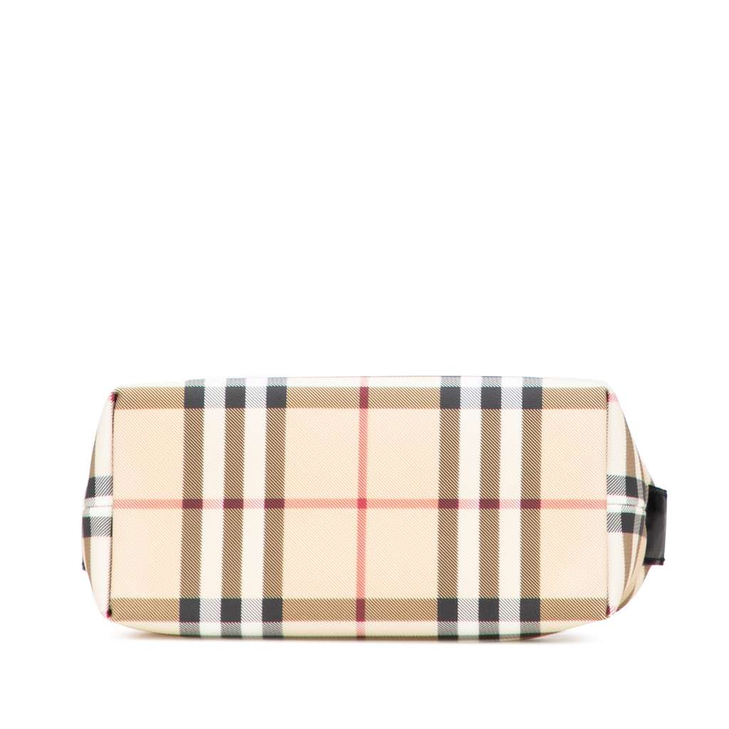 Burberry Mini House Check Coated Canvas Handbag - Image 6